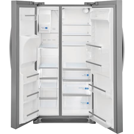 Frigidaire Frigidaire Gallery 25.6 Cu. Ft. 36-in. Standard Depth Side by Side Stainless Steel Refrigerator GRSS2652AF